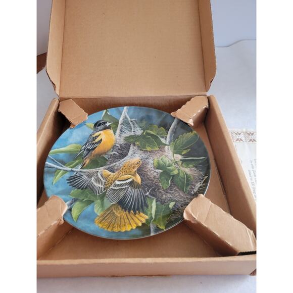 Vtg 1985 Knowles The Baltimore Oriole by Kevin Daniel Plate w/ COA & Box #18887C - Picture 2 of 16